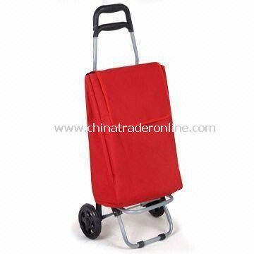 Shopping Cart with Wheels and Trolley Bag, Folding and Reusable