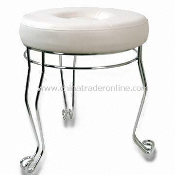 Upholstered Stool/Bench/Footrest with Metal Frame, Customized Colors are Welcome
