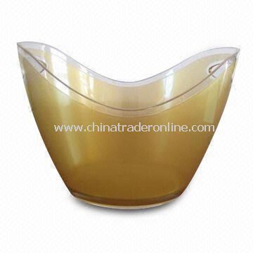 Ice Bucket with Double Wall, Customized Logos and Colors Accepted from China