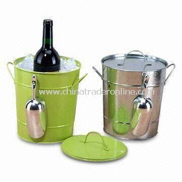 Ice Buckets, Customized Logo Printings Welcomed, Made of Plastic Material from China