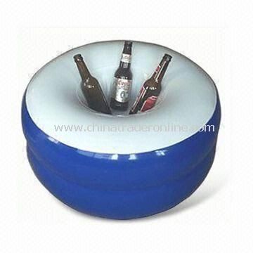 Inflatable Ice Bucket, Made of PVC, Customized Sizes and Designs are Accepted from China