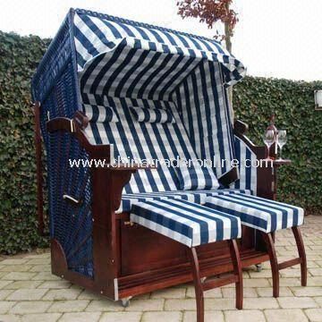 Roofed Beach Chair with Various Positions or Shades and 170cm Height from China