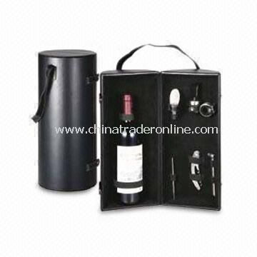 Bar Accessories in Wine Box, Includes Therometer, Pourer, Collar, Stopper, Corkscrew and Stirrer from China