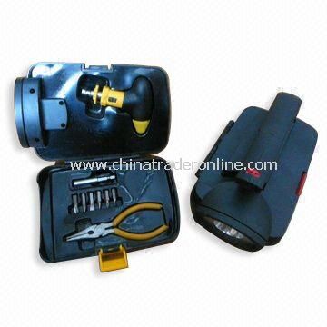 Combination Tool Kits with Light, Sockets and Prolong Bar