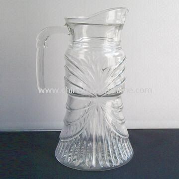 Glass Decanter with Molded Pattern on Body, 1,562ml Capacity and 100mm Top Diameter from China