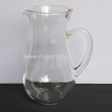 Transparent Glass Decanter with Traditional Shape, 1,241ml Capacity and 62mm Bottom Diameter