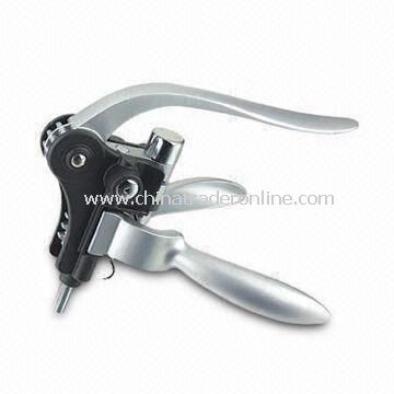 Wine Tool Kit Made of Zinc and Other Metal Alloy, with Plastic, Easy to Grip