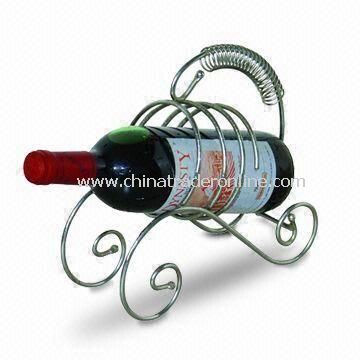 23.5 x 9.5 x 22.5cm Wine Rack, Made of Iron, Customized Designs are Welcome from China