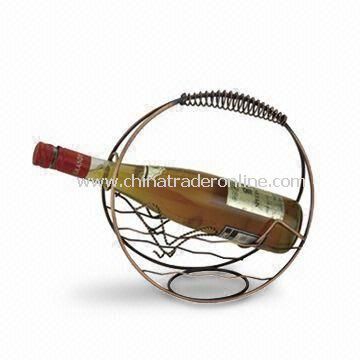 Wine Rack, Made of Stainless Steel, Noble and Classical, Measures 25 x 14 x 29cm