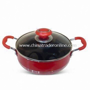 Aluminum Non-stick Casserole with Optional Heat-resistant Glass Lid