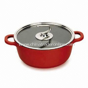 Die-cast Aluminum Casserole Soup Pot, Available in Size of 20, 24 or 28cm from China