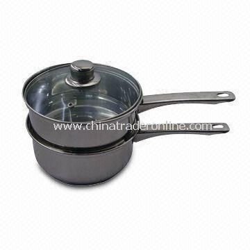 Food Steamers with Hollow Stainless Steel Handle and Knob, Measures 18cm from China