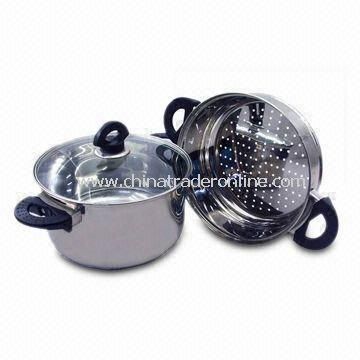 Food Steamers with Large Capacity and Special Design, Made of 201 Stainless Steel from China