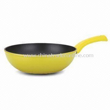 Forged Aluminum Wok with Bakelite Handle and 2.5mm Body Thickness from China