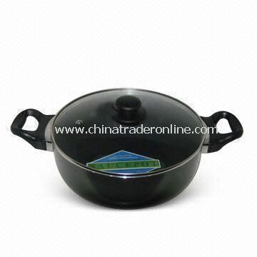 Non-stick Casserole, Made of Aluminum, Measures 18 to 40cm from China