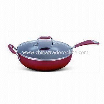 Non-stick Wok with 3.0mm Thickness, Made of Aluminum from China