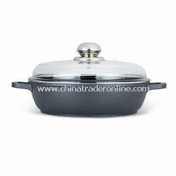 Nonstick Shallow Casserole Pot, Made of Aluminum Alloy, Available in Various Sizes