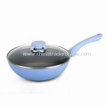 press aluminium wok; chinese wok; non-stick wok; stir pan; aluminium cookware