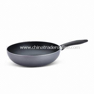 Press Wok with Bakelite Handle, Made of Aluminum, Available in Various Sizes from China