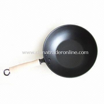 Stir Wok, Made of Carbon Steel, Various Sizes are Available from China