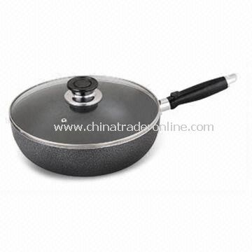 Wok with 18 to 32cm Diameter, Made of Aluminum