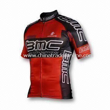 100% Polyester Mens Cycling Jersey with Sublimation Printing, OEM Orders are Welcome