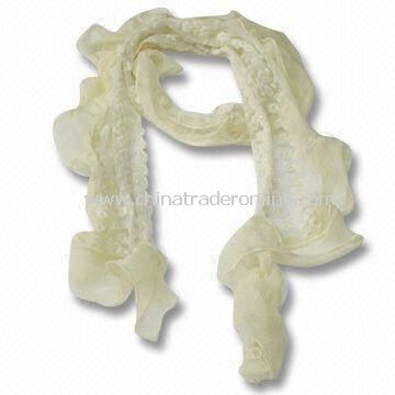 150 x 8cm Scarf/Shawl for Women, Made of Polyester Cotton