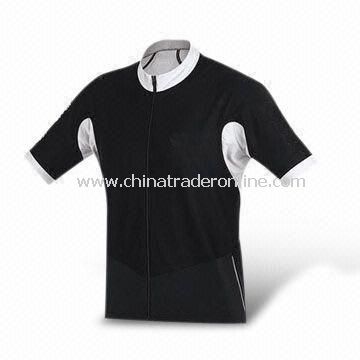 Cycling Jersey with Short Sleeves, Made of 100% Polyester, Anti-UV, Breathable and Nontoxic