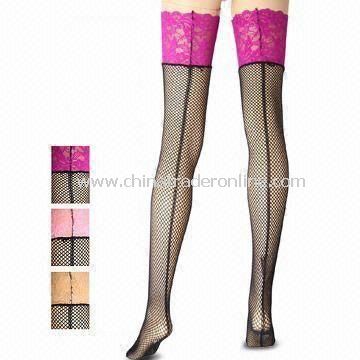 Knee-high Stocking, Made of Polyester and Nylon from China