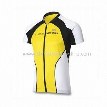 Mens Cycling Jersey, Made of 100% Polyester Material, OEM Orders are Welcome