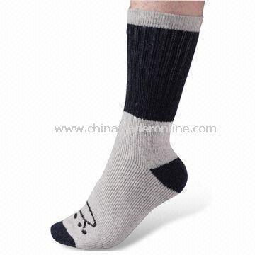 Mens Socks, 84N Single Needle Count, Crew Style, Made of Nylon, Weighs 96g from China