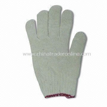 Cotton Working Glove with 10 Inches Length, Available in White from China