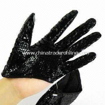 Ladies Gloves with Cotton Lining, Made of Real/PU Leather, Various Colors Available