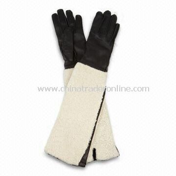 Ladies Gloves with/without Cotton Lining, Made of Real/PU Leather, Various Colors are Available