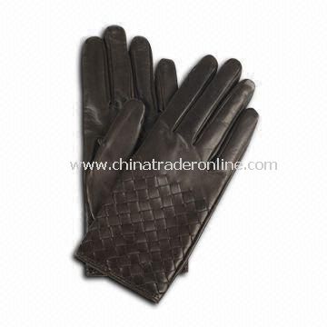 PU Leather Ladies Gloves with Cotton Lining, Various Colors and Sizes are Available