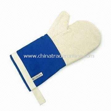 Safety Glove/Oven Mitt, Made of 100% Cotton, Various Design and Colors Available from China