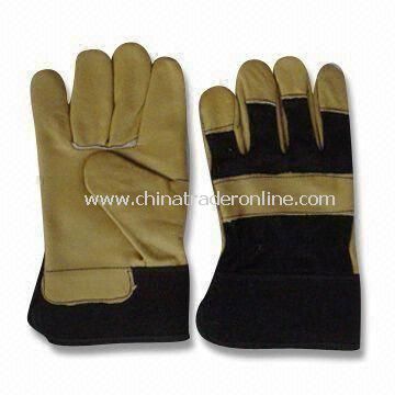 Safety Gloves, Made of Pigskin Leather, Available in Various Colors