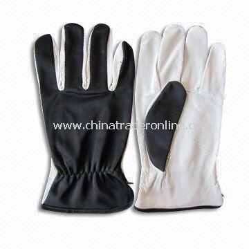 Safety Gloves with Lining, Available in Various Colors, Made of Pigskin Leather from China