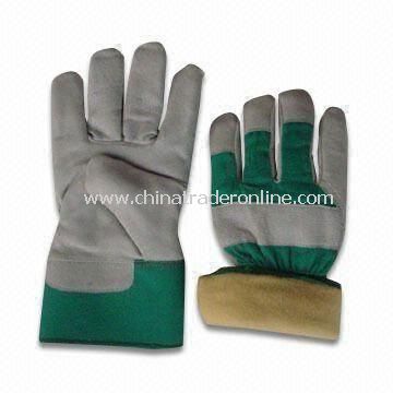 Safety Gloves with Yellow Cup, Available in Various Colors, Made of Pigskin or Leather from China