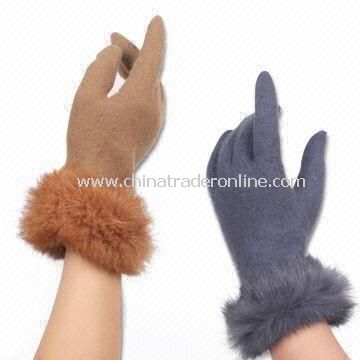 100% Acrylic Knitted Gloves, Customized Designs are Accepted, Also Available in Wool/Cotton