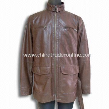 Coat with Pig Split Printing, Available in Size of 80cm Back Length, Suitable for Men from China