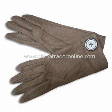 Knitted Gloves, Customized Designs are Accepted, Made of 100% Acrylic, Available in Wool/Cotton