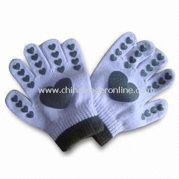 Magic Gloves with Print Logo, Made of 100% Acrylic, Customized Colors and Designs are Accepted