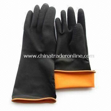 Working Gloves, Made of Latex, Waterproof, Available in Various Sizes from China