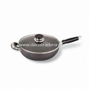 32cm Heat Resistant Wok/Sautepan, High Temperature Lacquer, Made of Aluminum