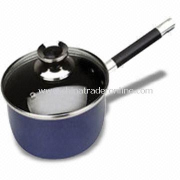 Aluminum Milk Boiler/Saucepan, High Temperature Lacquer Outer, 2.0 to 3.5mm of Thickness from China