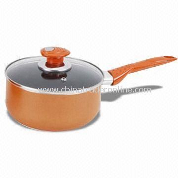 Non-stick Coated Milk Boiler/Saucepan, Made of Aluminum, High Temperature Lacquer