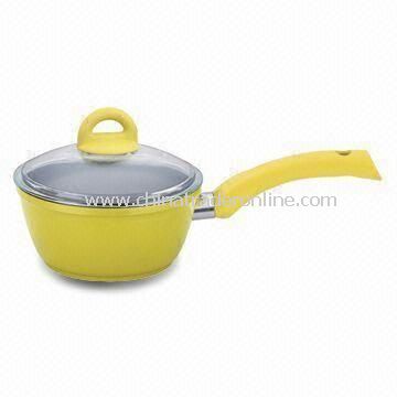 Non-stick Sauce Pan with Glass Lid, Durable, Made of Aluminum from China