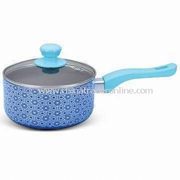 Sauce Pan, Available in Flower Design, Made of Press Aluminum from China