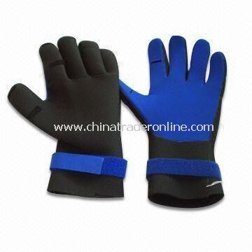 Aqua Fitness Gloves, Made of Lycra and Soft EVA, Available with Adjustable Wrist Strap